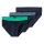SCHIESSER mens Rio briefs 3-pack - "95/5" series, contrasting stripes