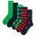 Happy Socks Unisex Socks, 5-Pack - Everyday Crew 5-Pack, Patterned Socks, Cotton Blend