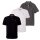 TOM TAILOR Men’s Polo Shirt 3-Pack, Button Placket - Basic Polo With Contrast, Regular Fit, Cotton