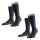 FALKE Herren 2er Pack Socken - Airport, Kurzstrumpf, Uni, Gr. 41-48, (2x 1 Paar)