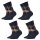 Burlington 4er Pack Damen Socken WHITBY - Kurzstrumpf, Rauten, 36-41 (4x 1 Paar)