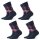 Burlington 4er Pack Damen Socken WHITBY - Kurzstrumpf, Rauten, 36-41 (4x 1 Paar)