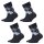 Burlington 4er Pack Damen Socken WHITBY - Kurzstrumpf, Rauten, 36-41 (4x 1 Paar)