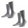 FALKE Herren 2er Pack Socken - Airport, Kurzstrumpf, Uni, Gr. 41-48, (2x 1 Paar)