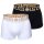 VERSACE Herren Trunks, 2er Pack - TOPEKA, Stretch Cotton, einfarbig