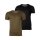 DIESEL Herren T-Shirt 2er Pack - UMTEE-MICHAEL-TUBE, V-Ausschnitt, kurzarm, einfarbig