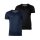 DIESEL Herren T-Shirt 2er Pack - UMTEE-MICHAEL-TUBE, V-Ausschnitt, kurzarm, einfarbig